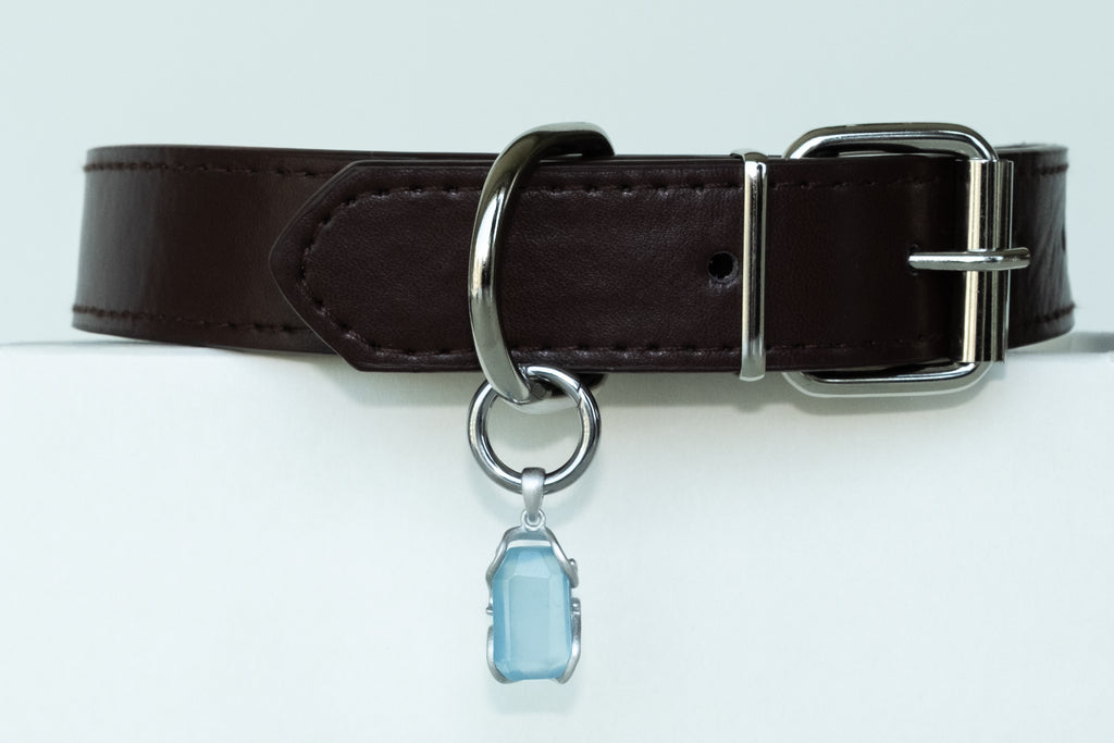 Aquamarine pet collar charm from the VeilBond Through the Tide set