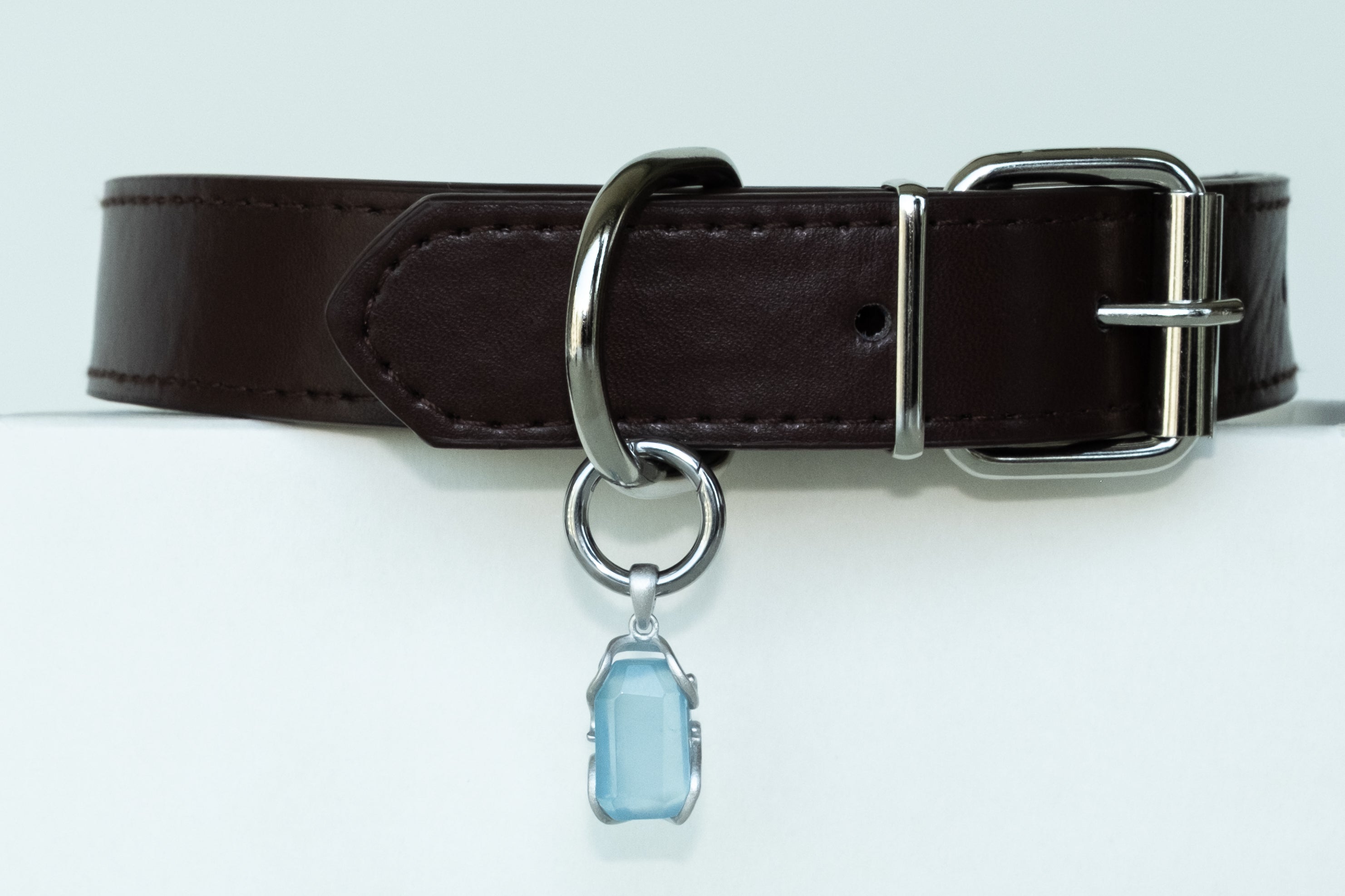 Aquamarine pet collar charm from the VeilBond Through the Tide set
